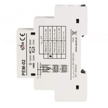 Przekaźnik elektromagnrtyczny 24V AC/DC 2x8A 