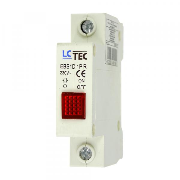 Lampka kontrolna czerwona EBS1D 1P R LC-TEC
